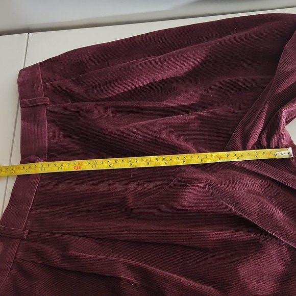 JH Collectabls Shorts Size 16 Corduroy Maroon Runs Smaller Dead Stock New - Picture 11 of 14